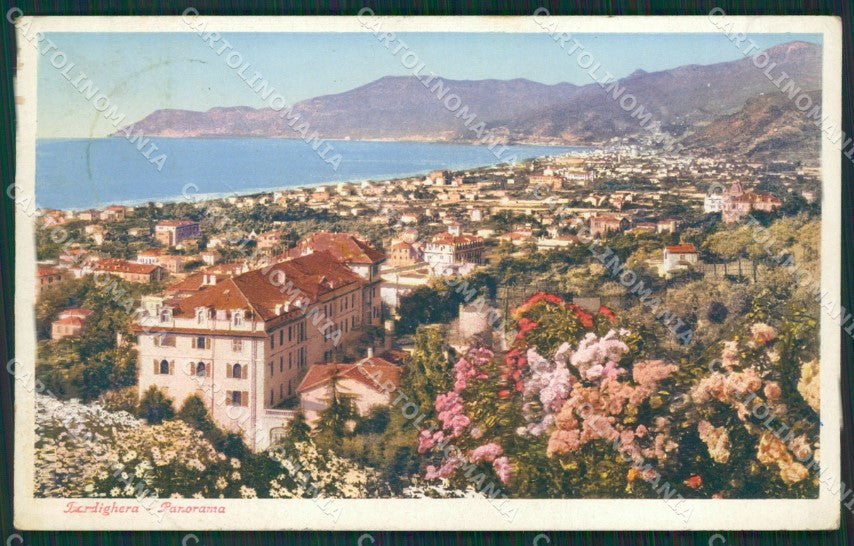 Imperia Bordighera cartolina KV4856 – fronte