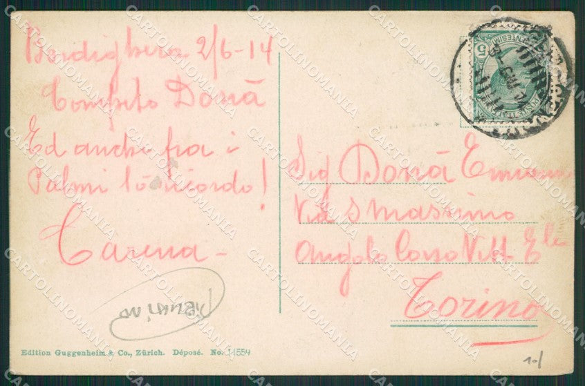 Imperia Bordighera PIEGHINA cartolina KV4864 – retro