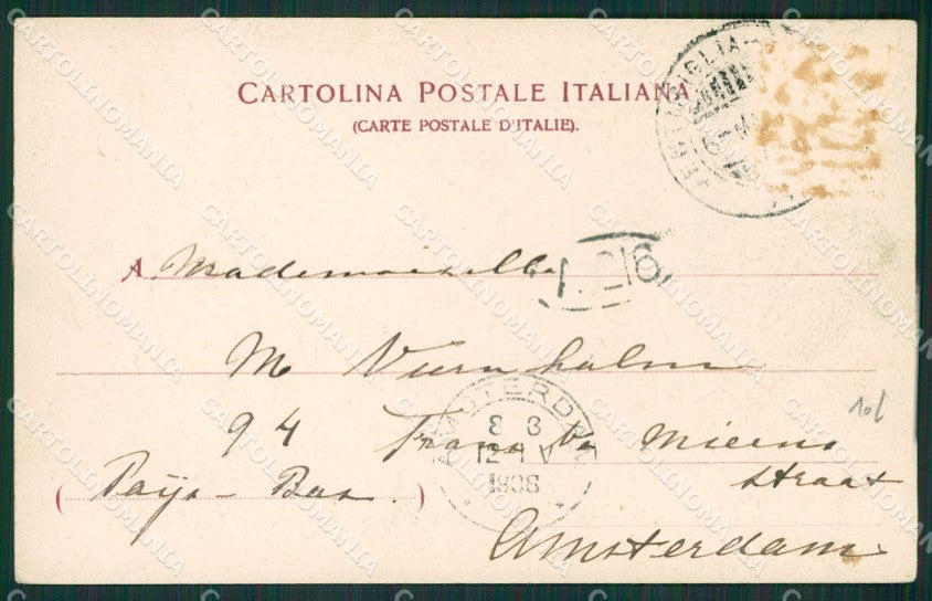 Imperia Bordighera cartolina KV4916 – retro