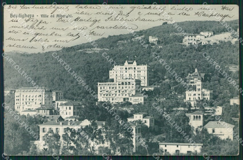 Imperia Bordighera PIEGHINE cartolina KV4919 – fronte
