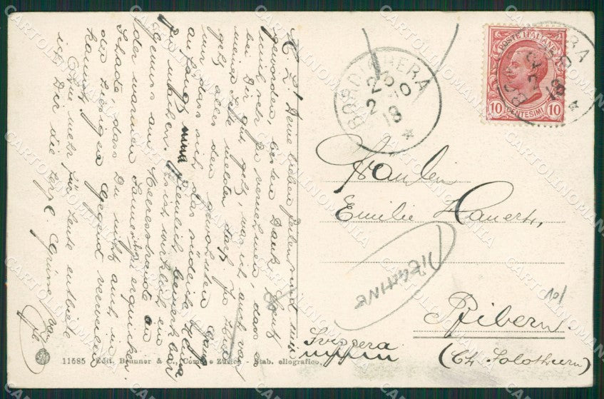Imperia Bordighera PIEGHINE cartolina KV4919 – retro