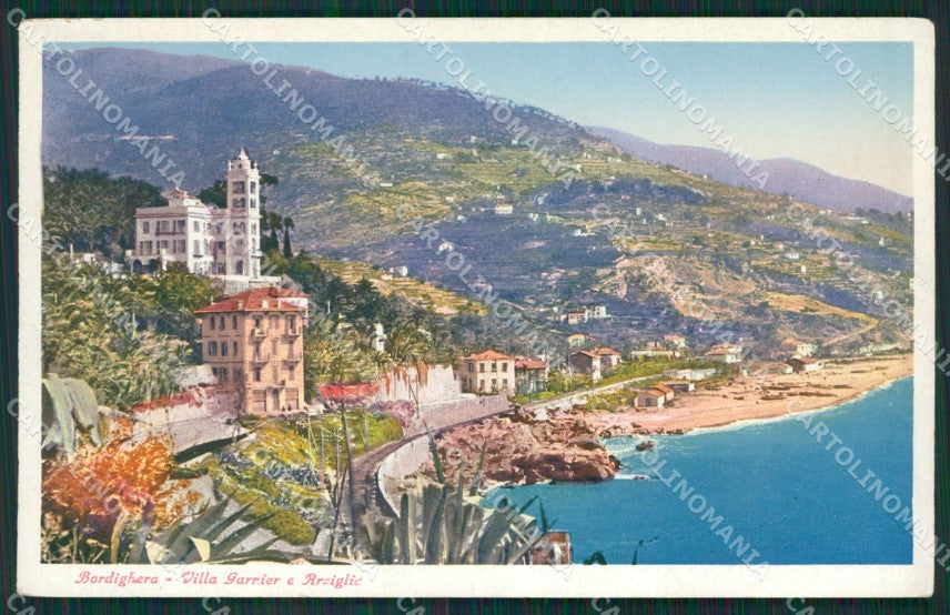 Imperia Bordighera cartolina KV4920 – fronte