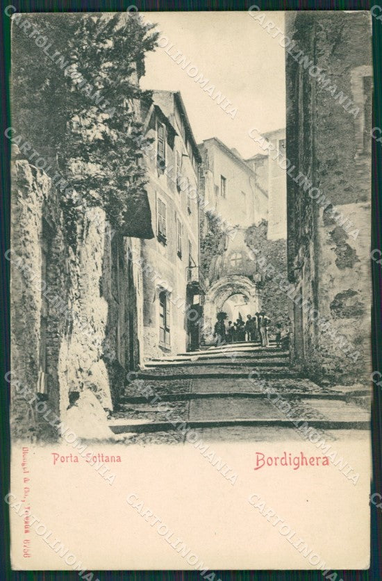 Imperia Bordighera Porta Sottana cartolina KV4925 – fronte