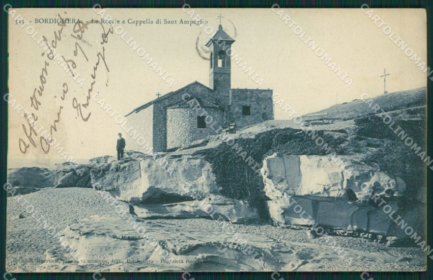 Imperia Bordighera Sant'Ampeglio ABRASA cartolina KV4935 – fronte