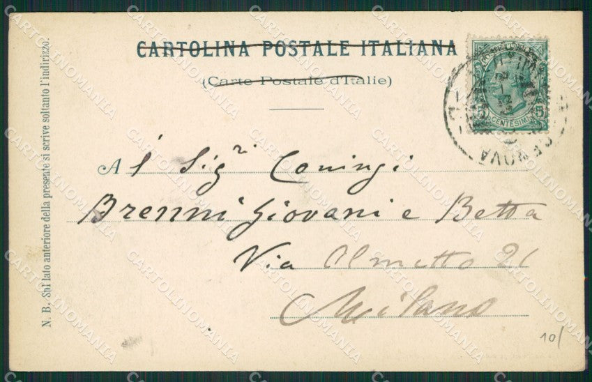 Imperia Bordighera Sant'Ampeglio ABRASA cartolina KV4935 – retro