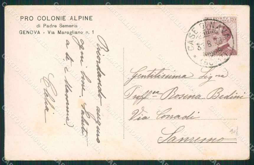 Imperia Pornassio Case di Nava cartolina KV4948 – retro