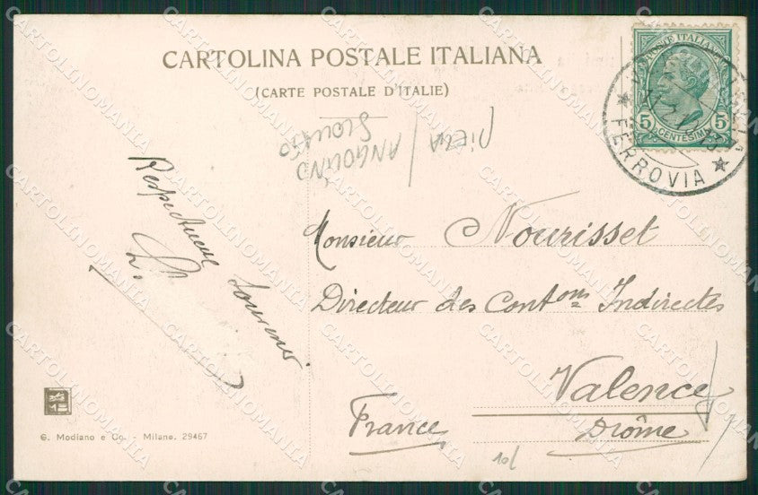 Imperia Ventimiglia PIEGA ANGOLINO SCOLLATO cartolina KV4950 – retro