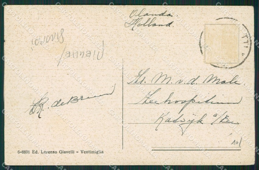 Imperia Ventimiglia PIEGHE STRAPPI cartolina KV4951 – retro