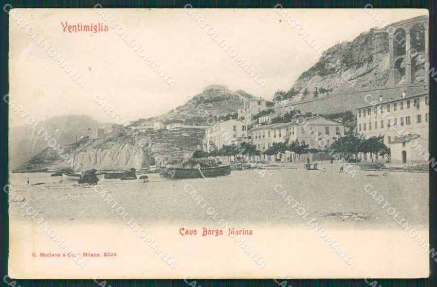 Imperia Ventimiglia Borgo Marina PIEGHINE cartolina KV4957 – fronte