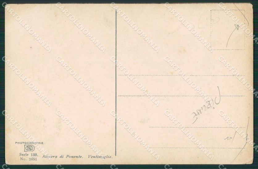 Imperia Ventimiglia PIEGHE cartolina KV4967 – retro