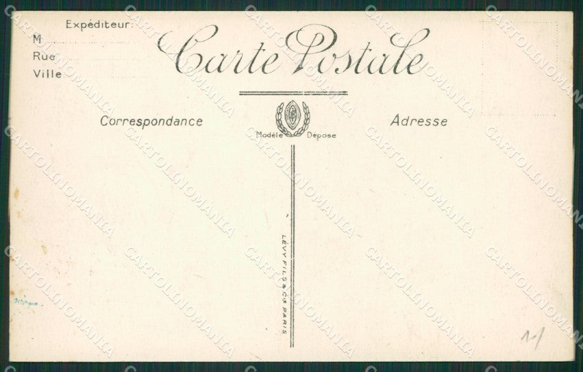 Francia Menton Mentone Frontiera cartolina KV4976 – retro