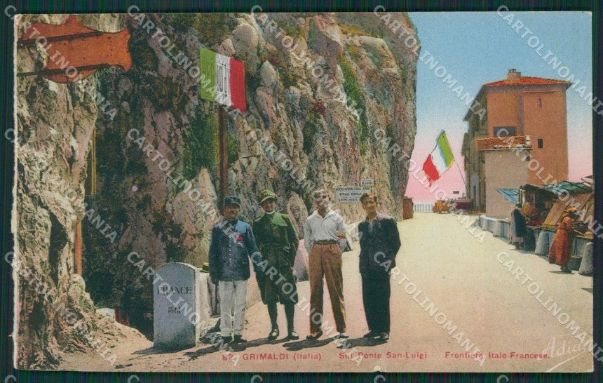 Imperia Ventimiglia Grimaldi Frontiera STRAPPINO PIEGHINE cartolina KV4977 – fronte