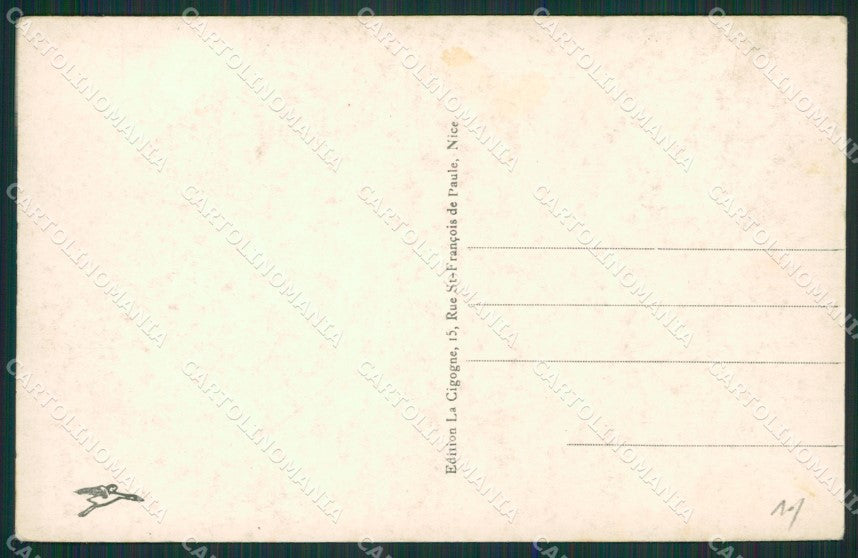 Francia Menton Mentone Frontiera Foto cartolina KV4983 – retro