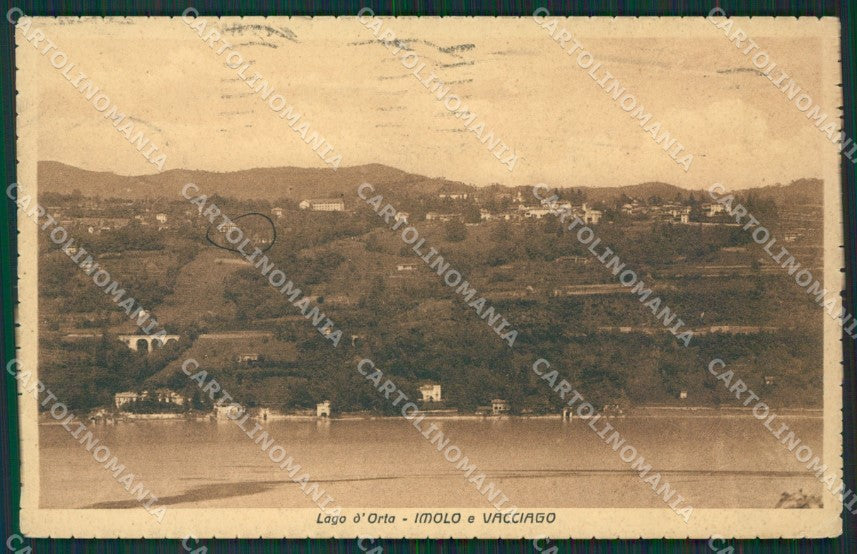 Novara Orta Imolo Vacciago ANGOLINO SCOLLATO cartolina KV5006 – fronte