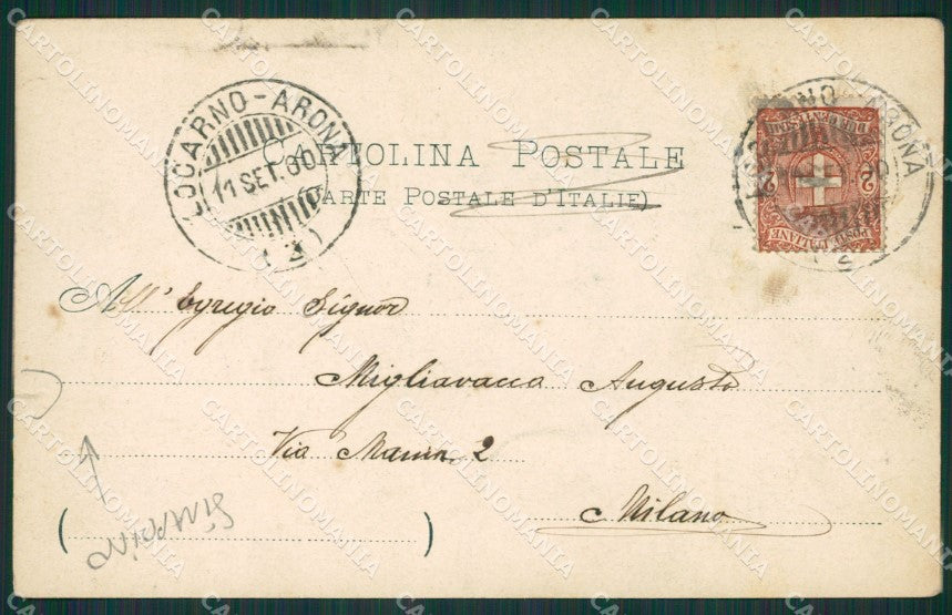 Novara Lesa Solcio STRAPPINO Lago Maggiore cartolina KV5022 – retro