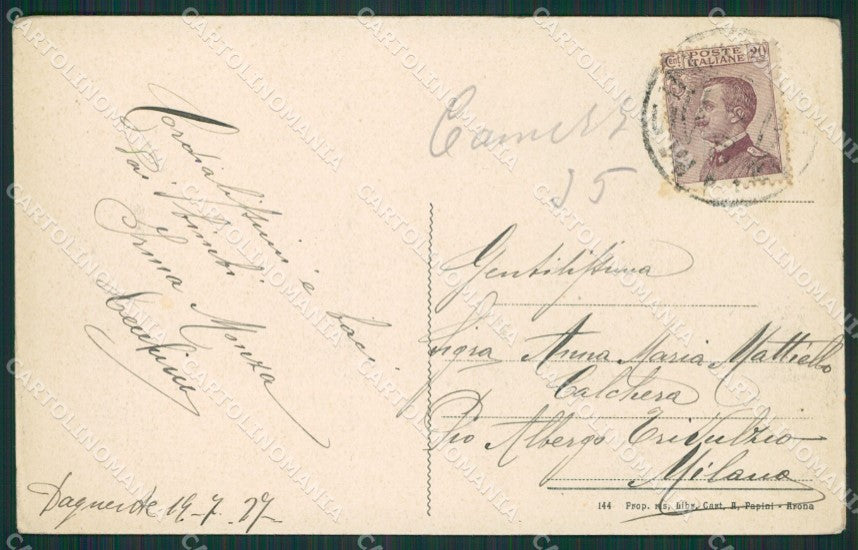 Novara Arona Dagnente Lago Maggiore cartolina KV5040 – retro