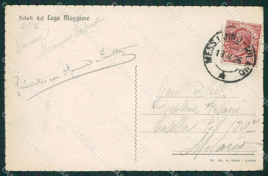 Verbania Lago Maggiore Battello cartolina KV5042 – retro