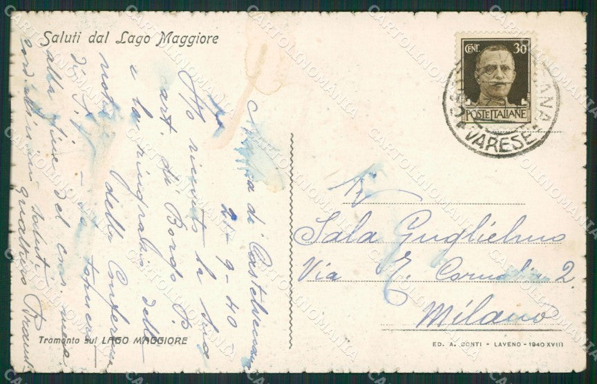 Verbania Lago Maggiore cartolina KV5044 – retro
