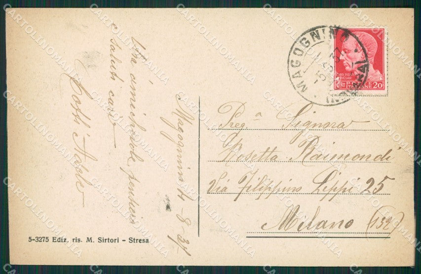 Verbania Stresa Magognino Lago Maggiore cartolina KV5047 – retro
