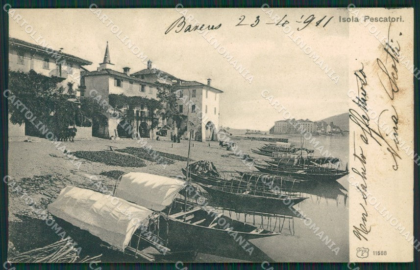 Verbania Stresa Isola Pescatori Lago Maggiore cartolina KV5068 – fronte