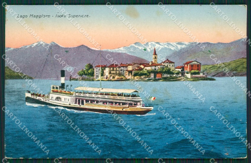 Verbania Stresa Isola Superiore Battello Lago Maggiore cartolina KV5069 – fronte