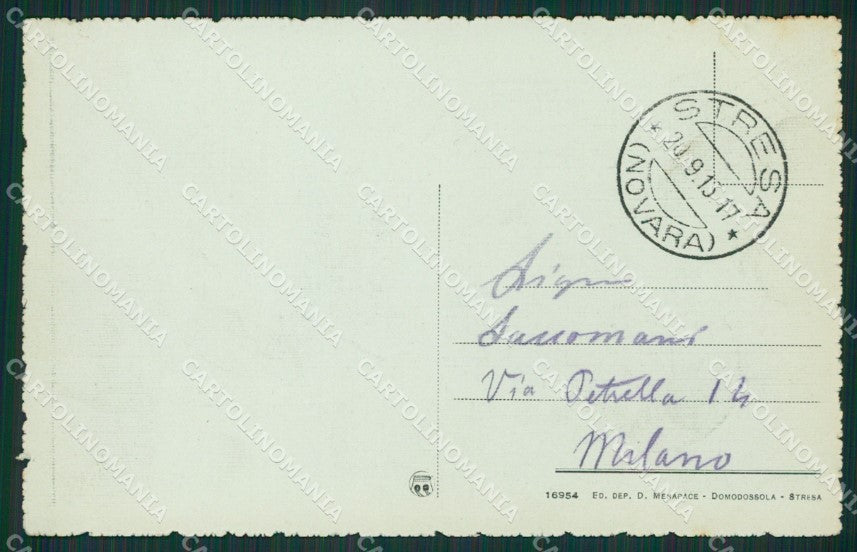 Verbania Stresa Isola Pescatori Lago Maggiore cartolina KV5070 – retro