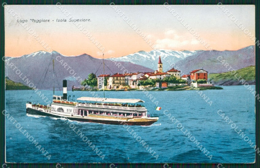 Verbania Stresa Isola Superiore Battello Lago Maggiore cartolina KV5071 – fronte