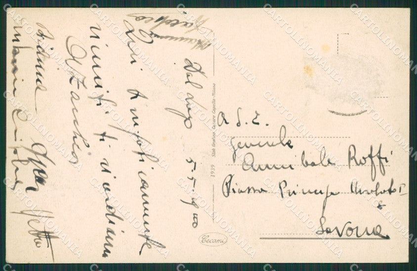 Verbania Stresa Isola Superiore Battello Lago Maggiore cartolina KV5071 – retro