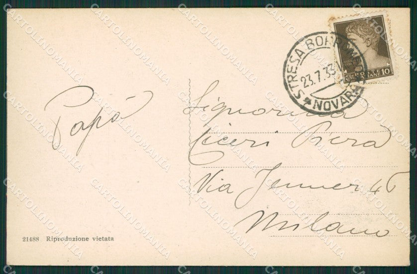 Verbania Stresa Isola Bella Isola Pescatori Lago Maggiore cartolina KV5072 – retro