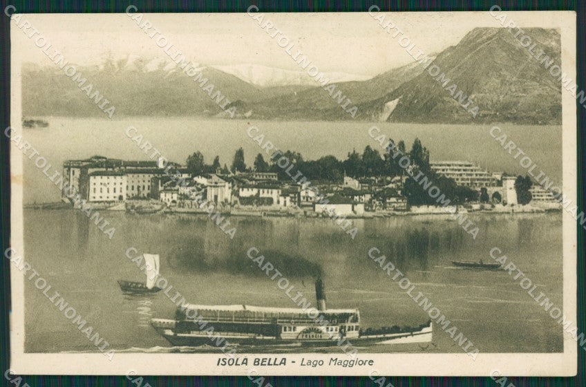 Verbania Stresa Isola Bella Battello Lago Maggiore cartolina KV5075 – fronte