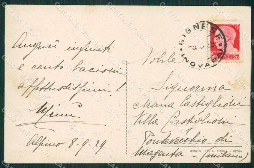 Verbania Stresa Isola Bella Battello Lago Maggiore cartolina KV5075 – retro
