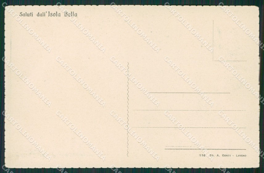 Verbania Stresa Isola Bella Isola Superiore Lago Maggiore cartolina KV5084 – retro