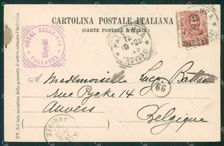 Verbania Stresa Isola Bella Lago Maggiore cartolina KV5086 – retro