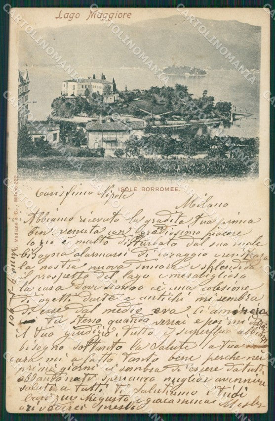 Verbania Stresa Isola Borromee Lago Maggiore cartolina KV5090 – fronte