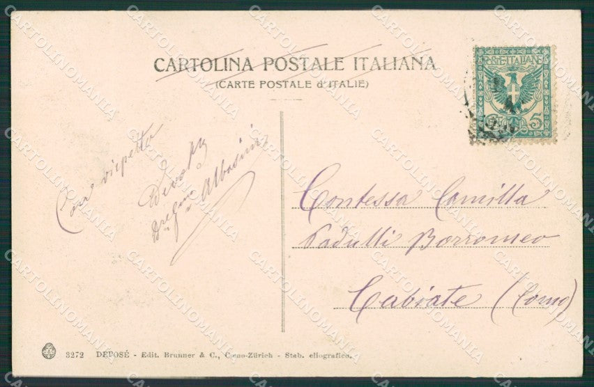 Verbania Mappa Lago Maggiore cartolina KV5098 – retro