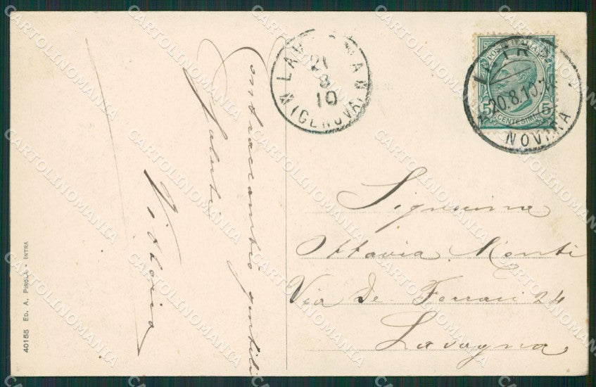 Verbania Stresa Carciano PIEGA Lago Maggiore cartolina KV5110 – retro