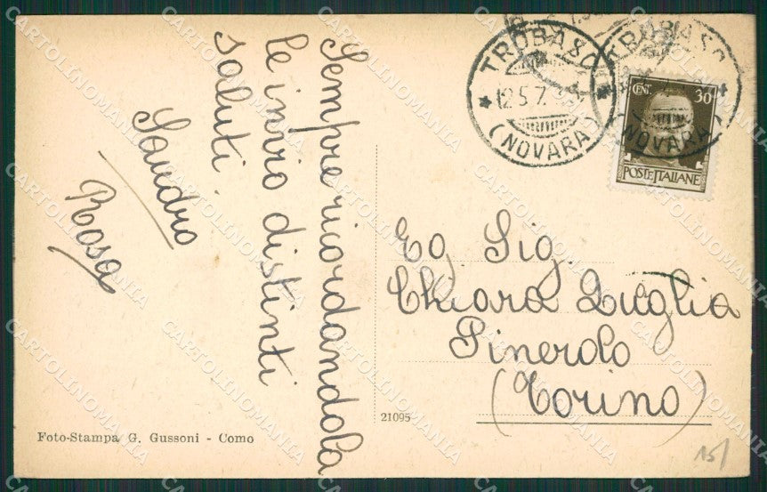 Verbania Trobaso Lago Maggiore cartolina KV5116 – retro