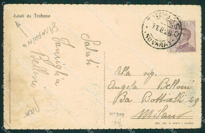 Verbania Trobaso STRAPPINO Lago Maggiore cartolina KV5117 – retro