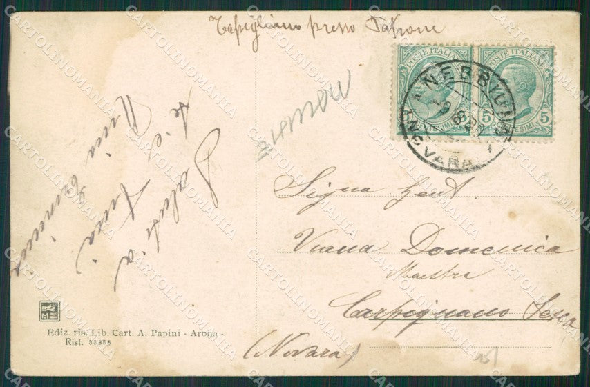 Novara Nebbuno Tapigliano MACCHIE cartolina KV5129 – retro