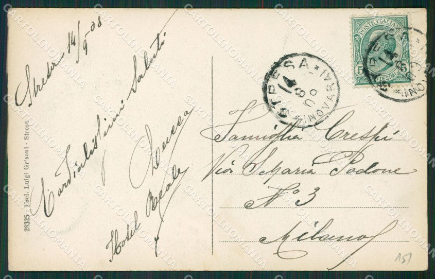Verbania Stresa Isola Bella Lago Maggiore cartolina KV5133 – retro