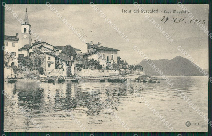 Verbania Stresa Isola Pescatori Lago Maggiore cartolina KV5140 – fronte