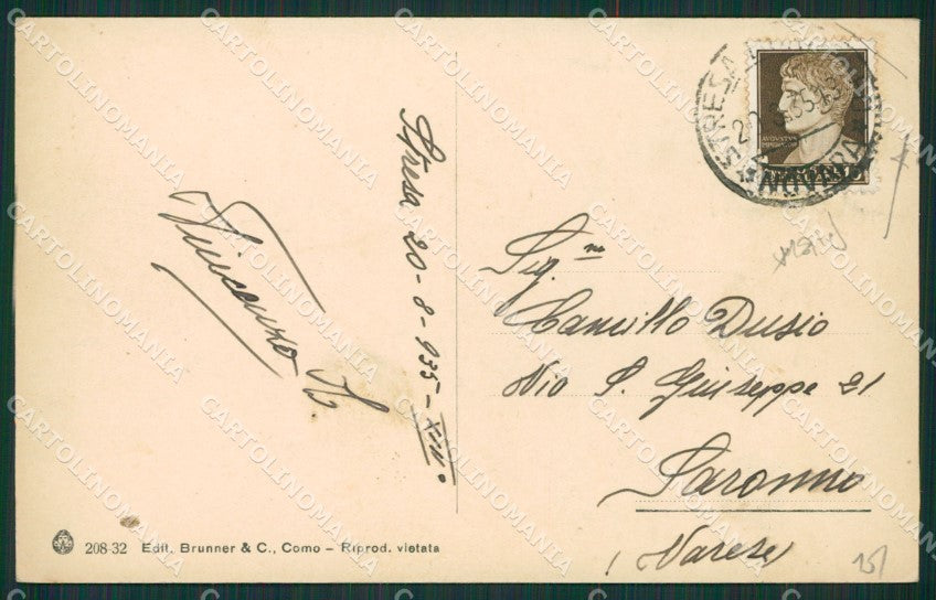 Verbania Stresa Isola Superiore PIEGA Lago Maggiore cartolina KV5142 – retro