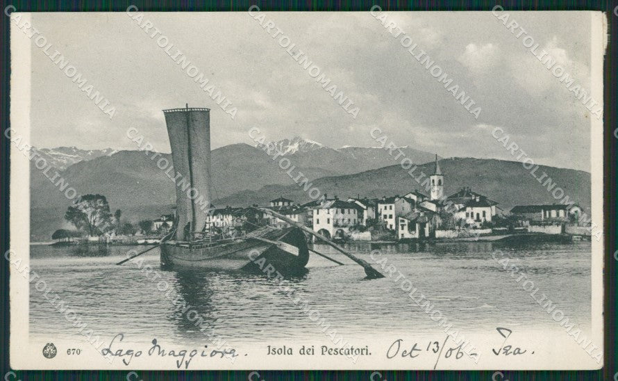 Verbania Stresa Isola Pescatori Lago Maggiore cartolina KV5146 – fronte