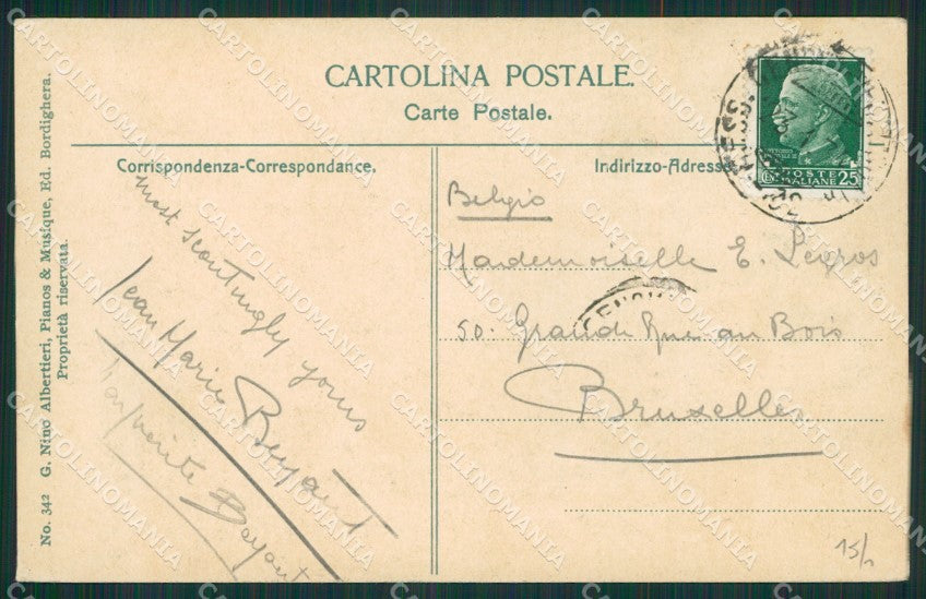 Imperia Bordighera cartolina KV5149 – retro