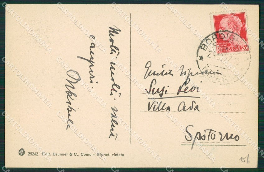 Imperia Bordighera cartolina KV5158 – retro