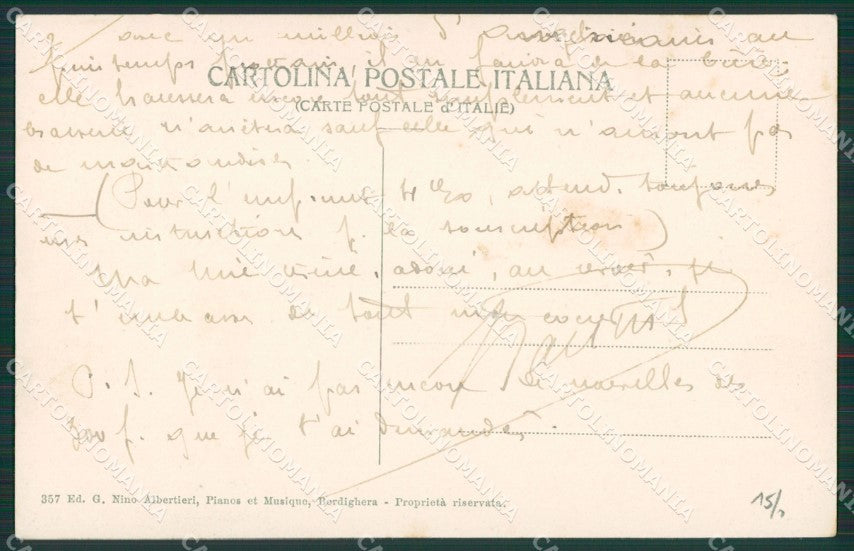 Imperia Bordighera cartolina KV5167 – retro
