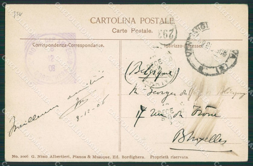 Imperia Bordighera cartolina KV5170 – retro