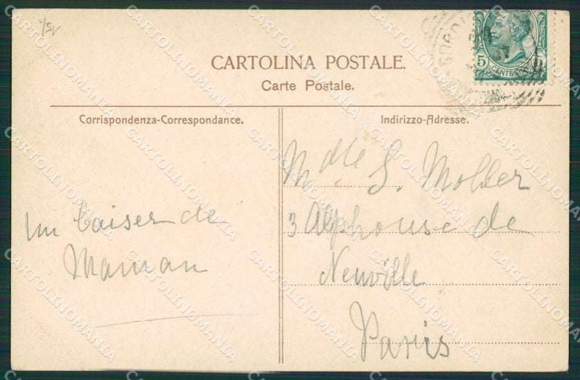 Imperia Bordighera cartolina KV5180 – retro
