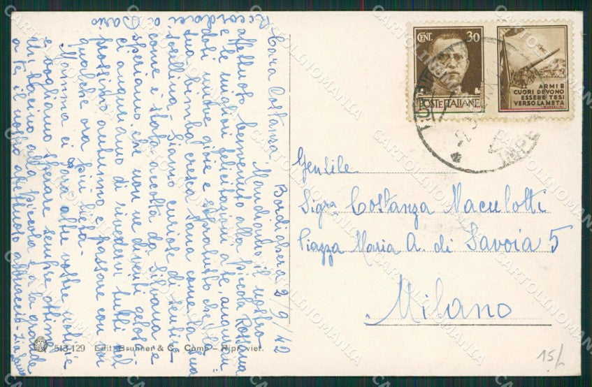 Imperia Bordighera Sant'Ampeglio cartolina KV5195 – retro