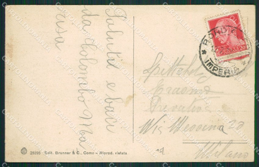 Imperia Bordighera cartolina KV5206 – retro